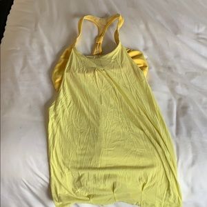 Yellow lululemon tank